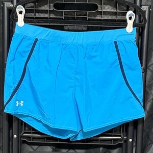 Under Armour Electric Blue Athletic Shorts. HeatGear. Loose. Women’s Large.